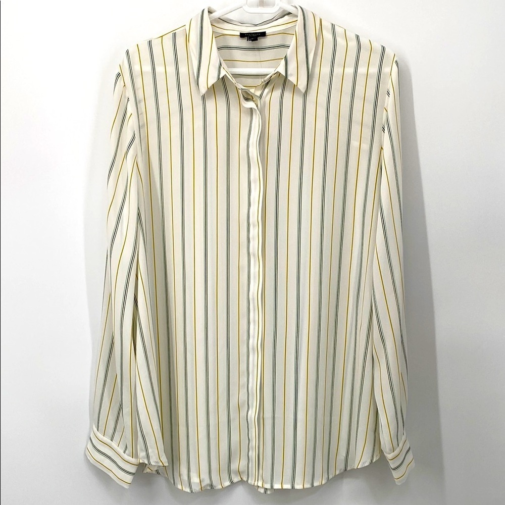 Ann Taylor Button Front Blouse Size XL NWT